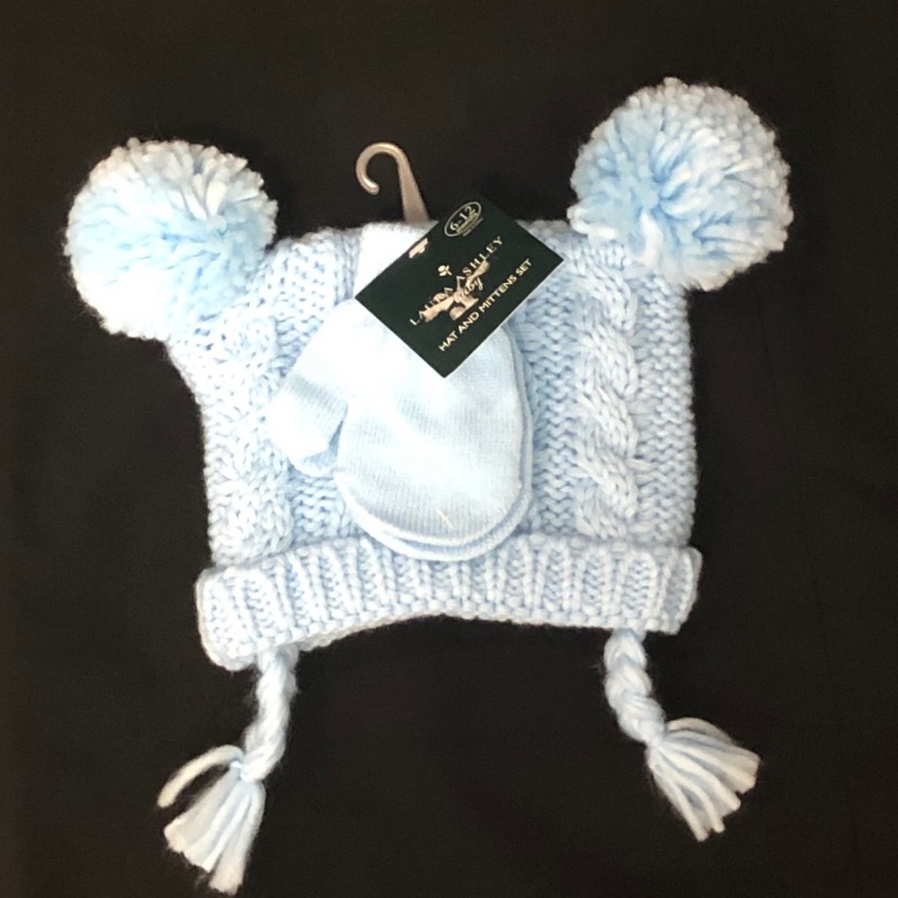 New Cute Laura Ashley baby Hat & Mittens Set (G1) - Picture 1 of 3